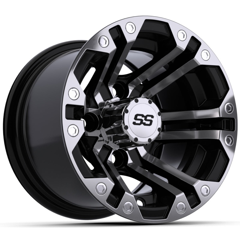 10 GTW Specter Black with Machined Accents Wheel PN# 19-149