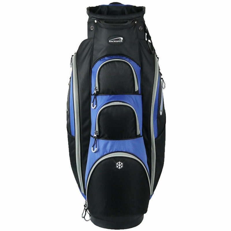 Backspin 14-Way Cart Bag|Charcoal Black Neon Green|Black Royal Blue Grey|Navy Red White