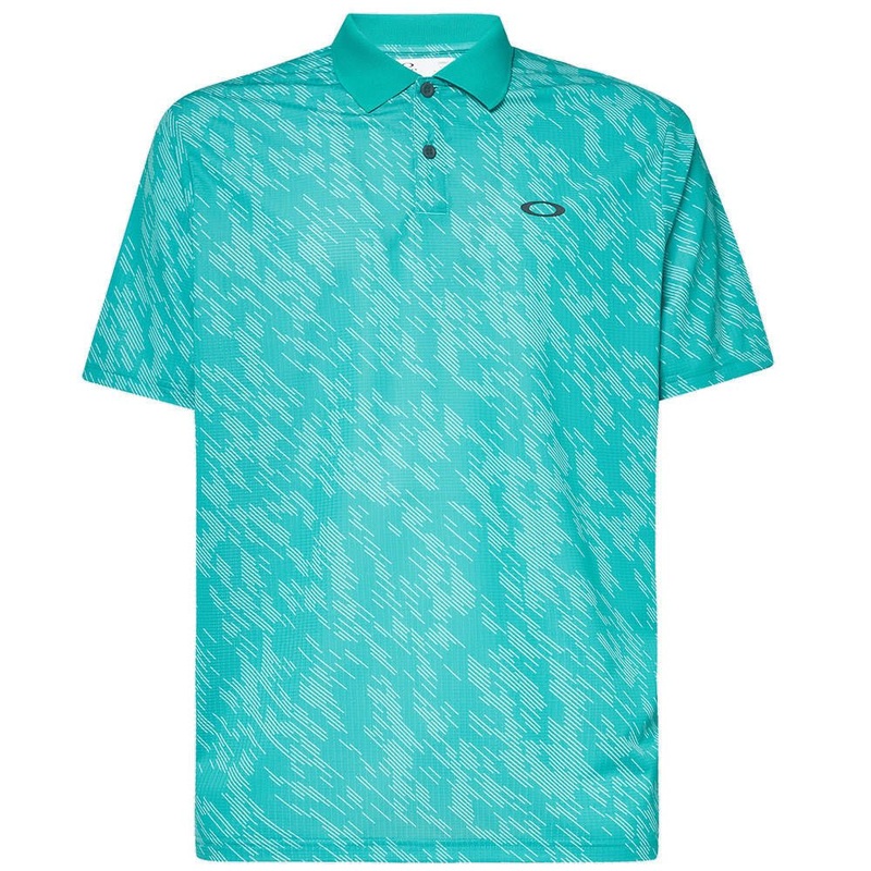 Oakley Contender Print Polo|Sunny Lime|Ozone|Light Emerald|X-Small|Small|Medium|Large|X-Large|XX-Large
