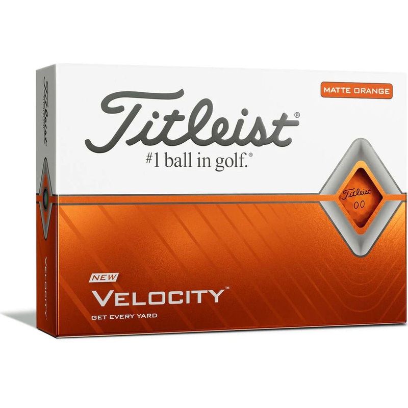 Titleist Velocity Personalized Golf Balls – Matte Orange