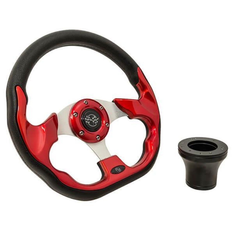 EZGO Red Racer Steering Wheel Kit 1994.5-Up PN# 06-097