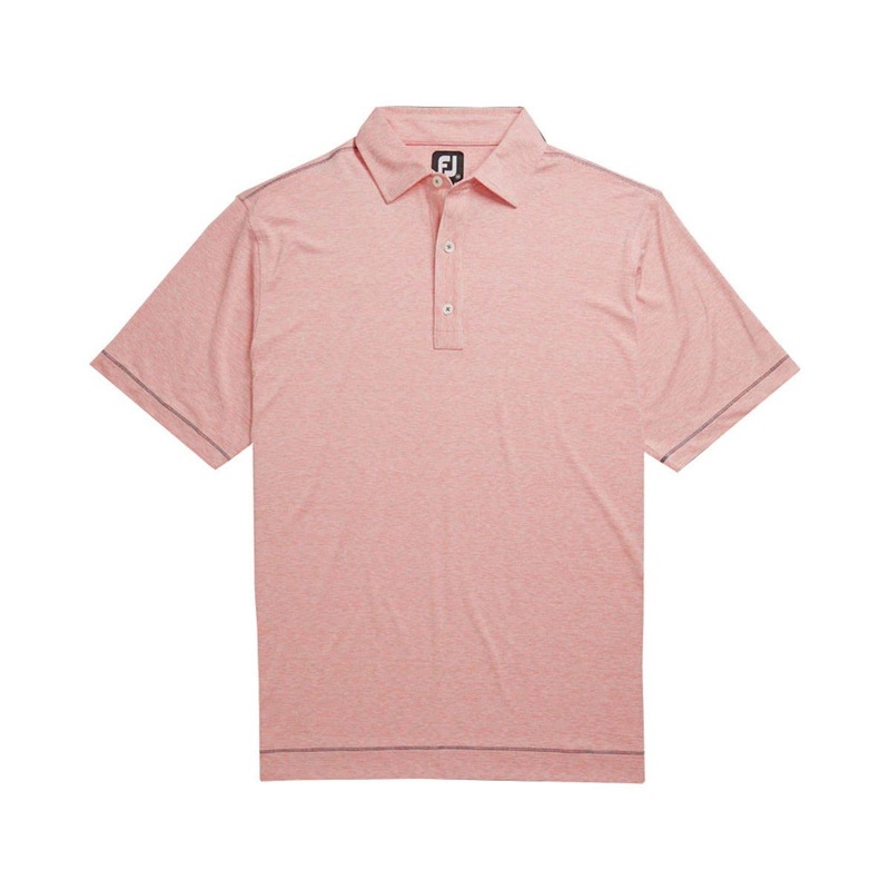 FootJoy Lisle Space Dye Microstripe Self Collar Polo