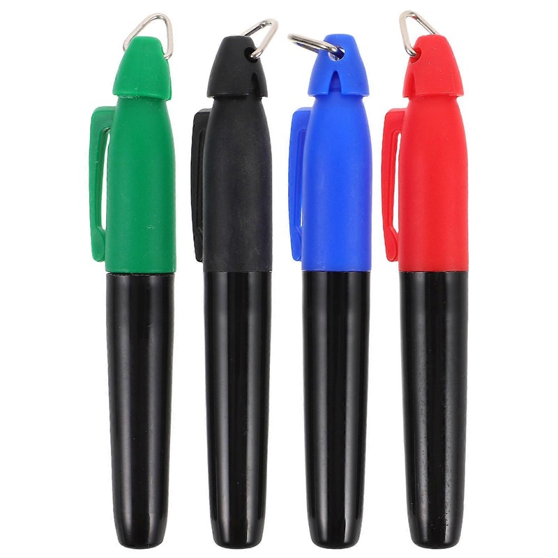 Golf Putter Pen Golf Ball Line Marker Pens Plastic Ball Alignment Red For Golf Players 4Pcs
