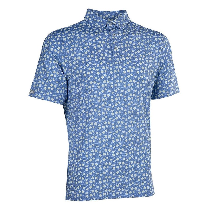 Straight Down Bootlegger Polo|White Indigo|White Raspberry|Provence|Small|Medium|Large|X-Large|XX-Large