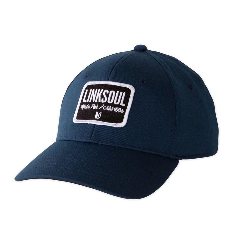 Linksoul Block Patch Golf Hat|Navy Black|S/M|L/XL
