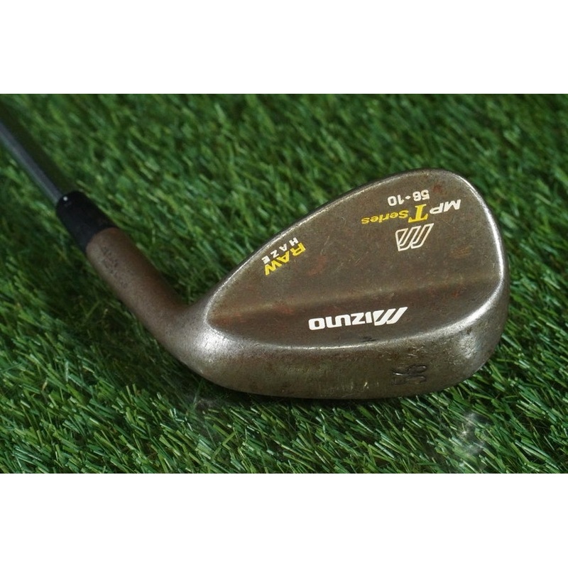 MIZUNO MP T SERIES RAW HAZE SAND WEDGE STEEL DYNAMIC GOLD WEDGE FLEX 56 10
