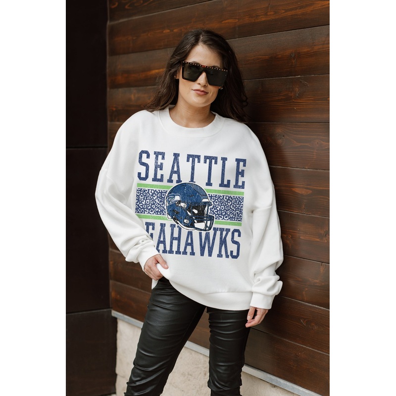SEATTLE SEAHAWKS Fair Catch Crewneck Pullover