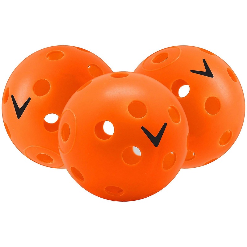 Perforated Practice Golf Balls 24 Count – Orange Plastic Training Balls for Indoor and Outdoor Use