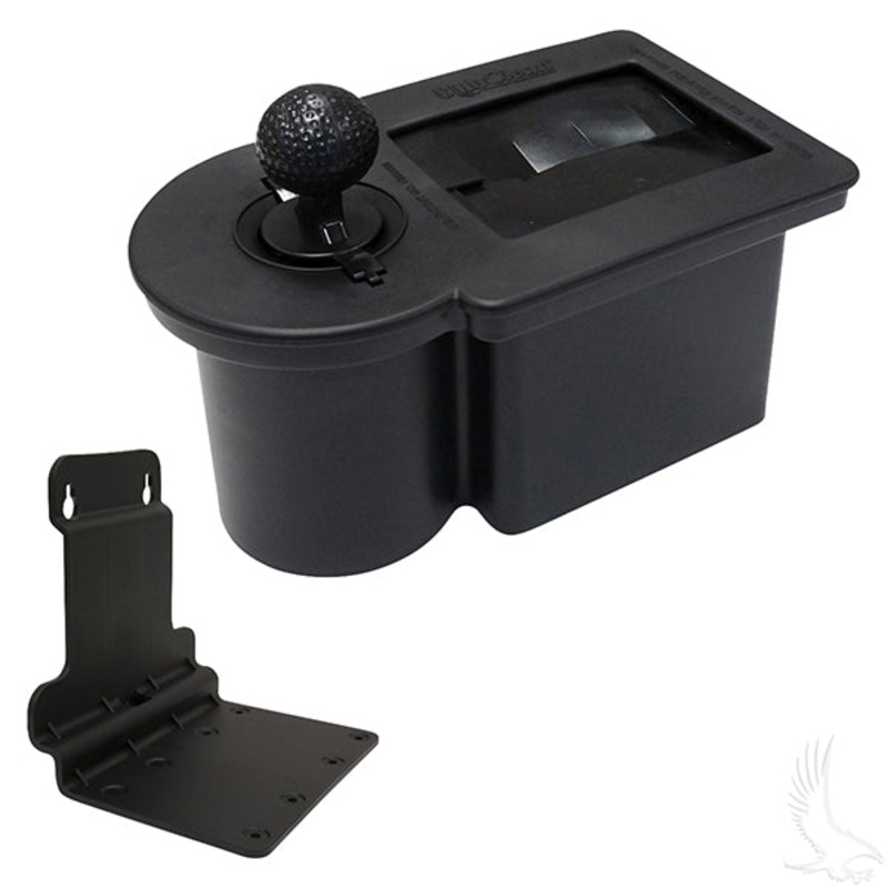 Ball Washer Black, with Zytel Mounting Bracket for Club Car Tempo, Precedent PN# ACC-BW005