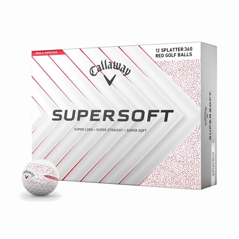 Callaway Supersoft Splatter 360 Golf Balls – Red
