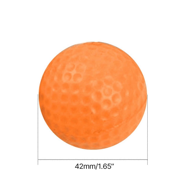 10 Pack Colored Golf Ball PU Foams Golf Practice Ball Realistic Feel Flight Training Ball for Backyard Indoor Outdoor  Yellow