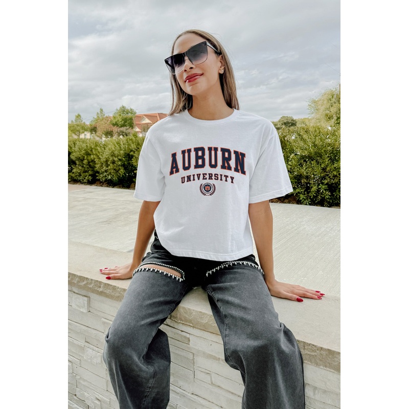 AUBURN TIGERS Victory Wear Boxy-Fit Crop Tee By Madi Prewett Troutt