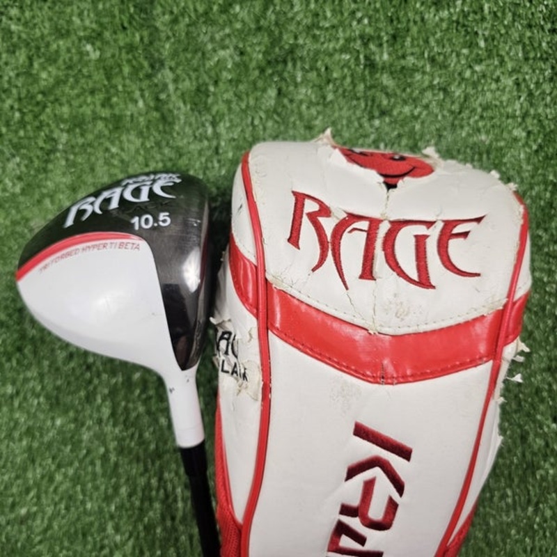 Krank Rage Black Driver 10.5 Aldila Authority Stiff Flex Graphite RH 45.5
