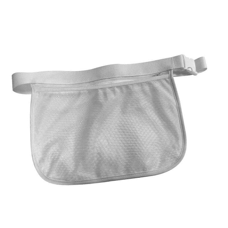 Tennis Ball Holder Carrying Bag for Golf Storing Balls and Phones Pickleball White