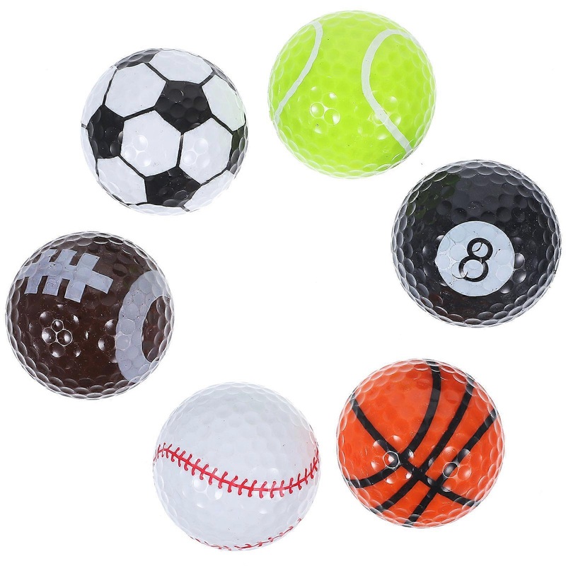 Golf Balls Fun For Home Use Assorted Color Round Rubber Improve Abilities 1 present Box