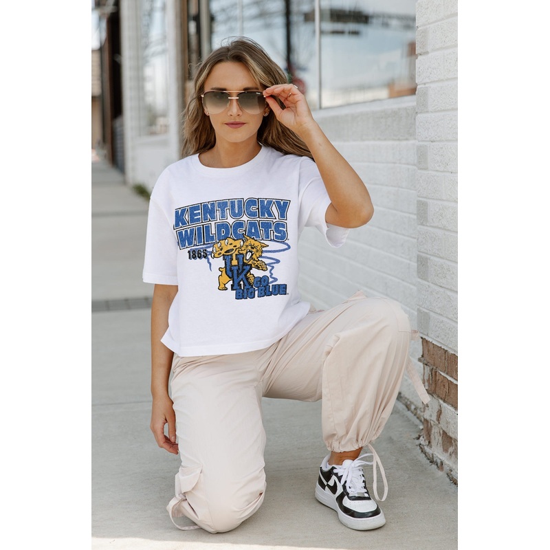 KENTUCKY WILDCATS Gameday Goals Boxy-Fit Crop