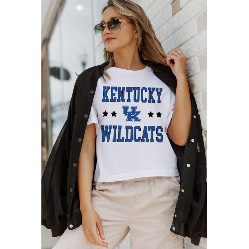KENTUCKY WILDCATS To The Point Boxy Crop Tee