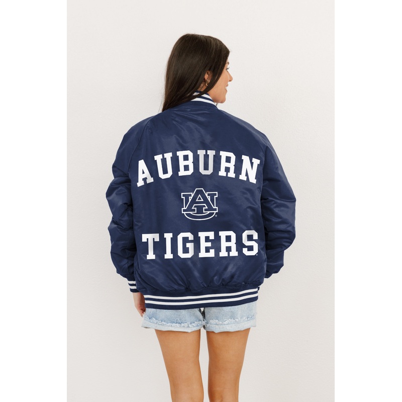 AUBURN TIGERS Champion’s Club Striped Varsity Jacket By Madi Prewett Troutt