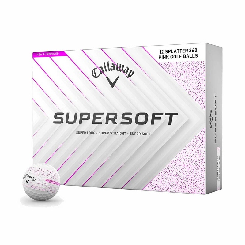 Callaway Supersoft Splatter 360 Golf Balls – Pink