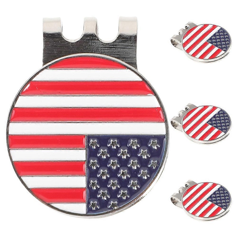 Elegant Golf Ball Markers Assorted Color 3.00X2.50X1.00CM Portable Golf Games 4Pcs