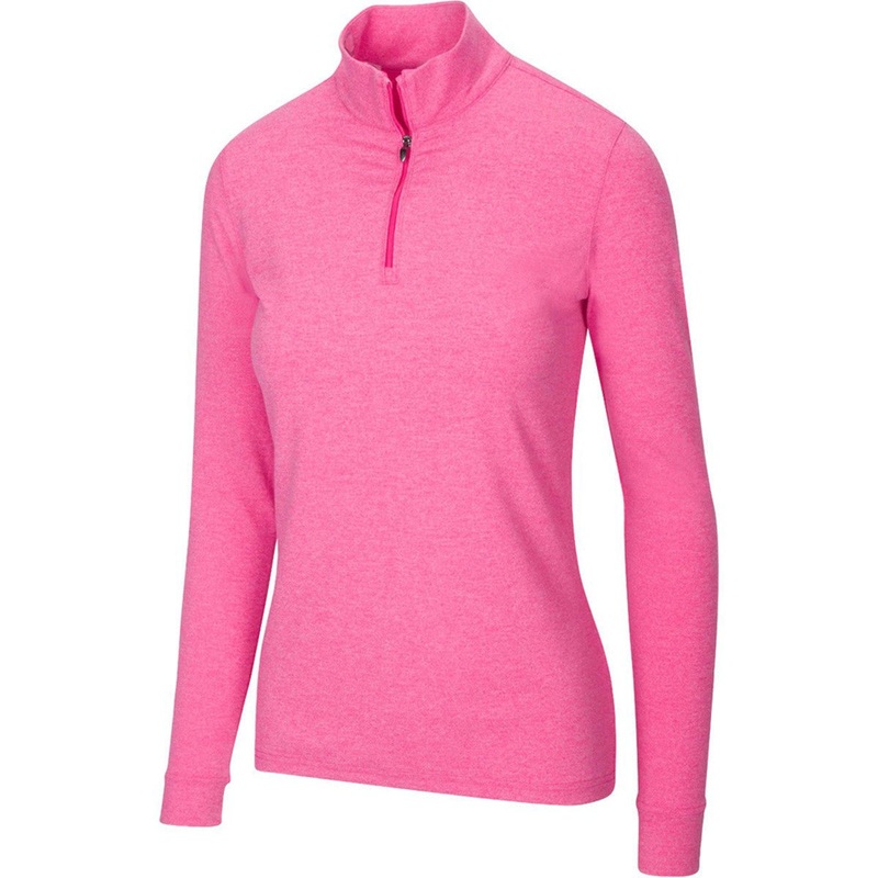 Greg Norman Women’s Peached Heather 1/4 Zip