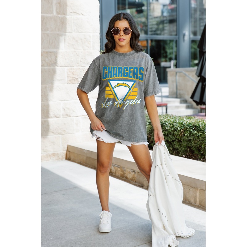 LOS ANGELES CHARGERS Play It Forward Oversized Crewneck Tee