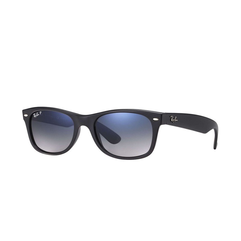 Ray-Ban New Wayfarer Classic – Matte Black/Polarized Blue Grey Gradient