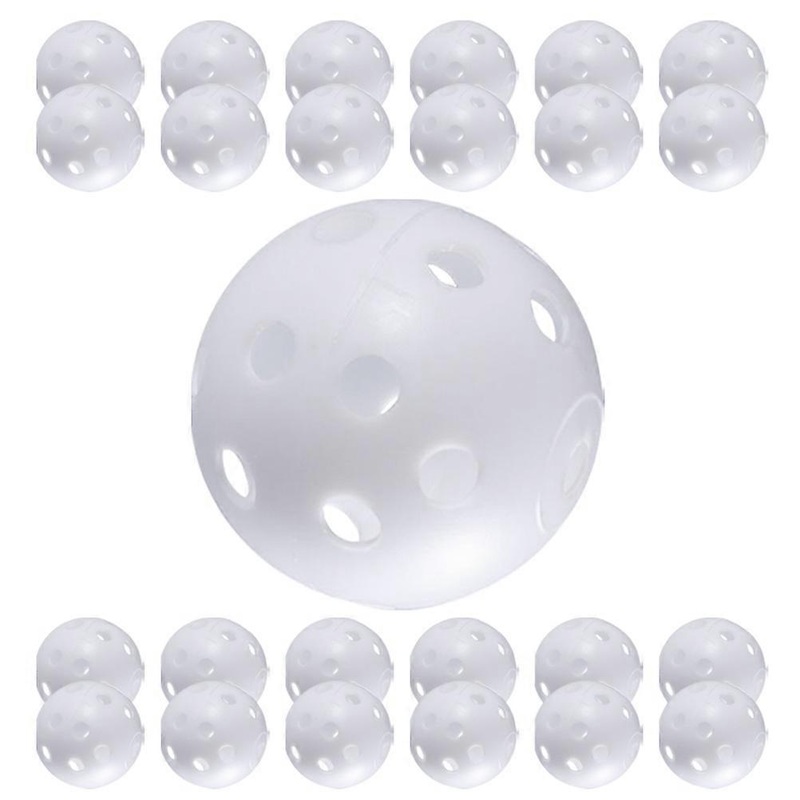 Soft Golf Balls Golf Accessories Lightweight And Safe 42mm White Plastic Hollow Sphere 25Pcs