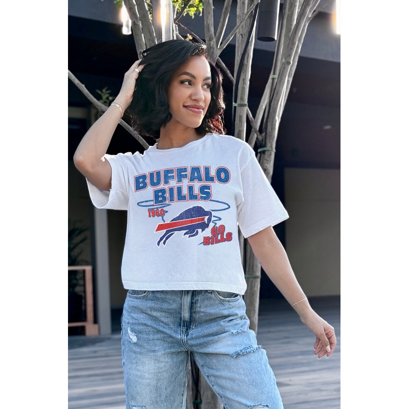BUFFALO BILLS Gameday Goals Boxy-Fit Crop