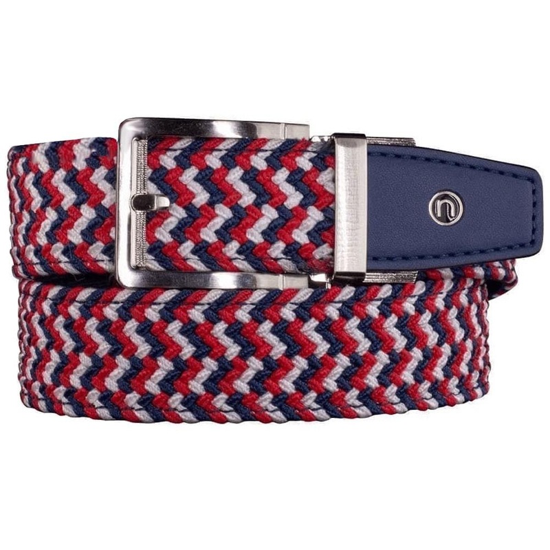 Nexbelt Liberty Braided Belt|Red Navy White