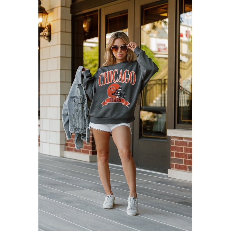 CHICAGO BEARS Seal The Deal Fleece Crewneck Pullover