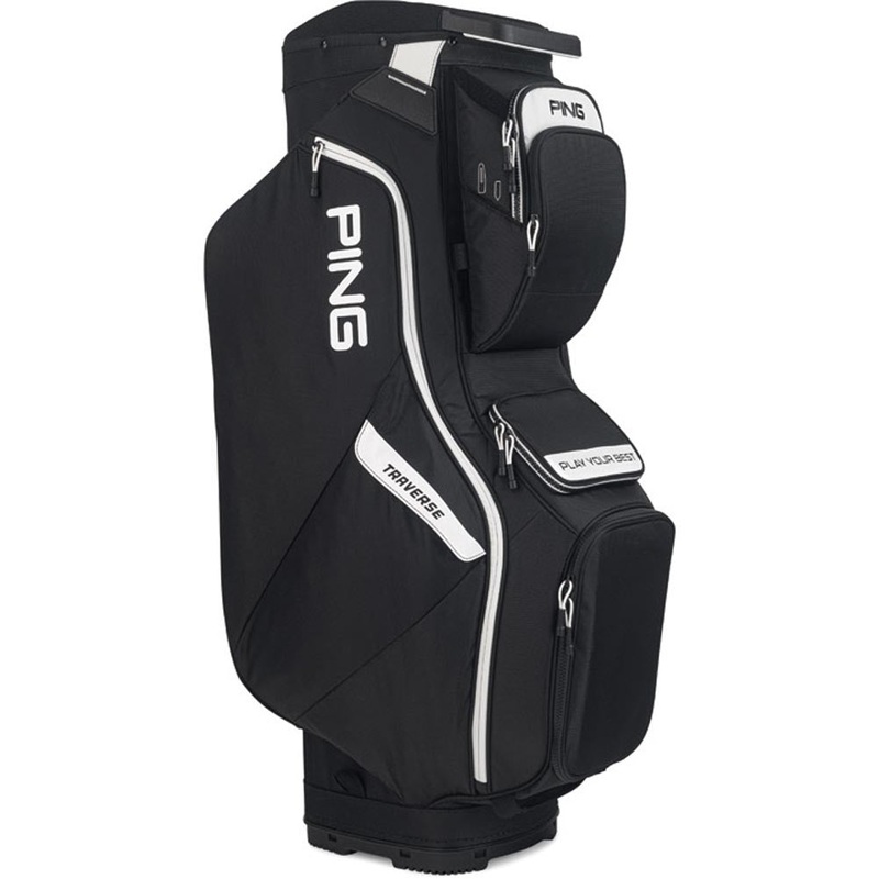 Ping Traverse Cart Bag|Black White