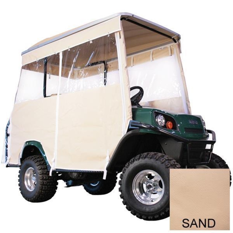 Sand 4-Passenger Track Style Vinyl Enclosure For Yamaha G29/Drive w/80 Custom CGI Elite Top PN# 62534