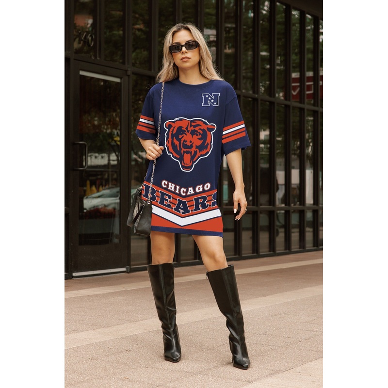 CHICAGO BEARS PERFECT SCORE RETRO T-SHIRT DRESS