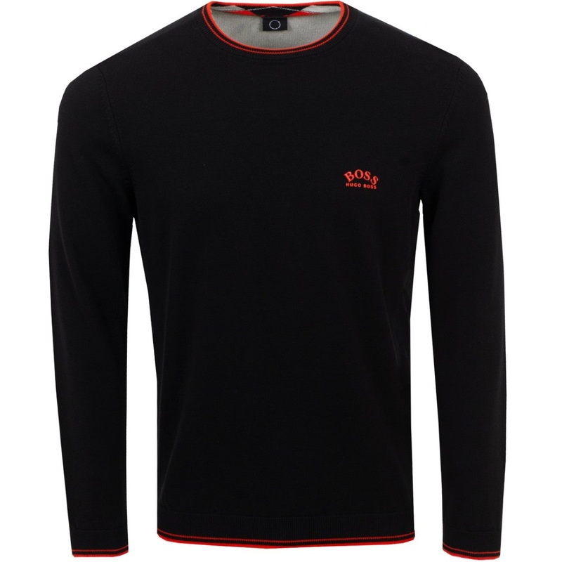 Hugo Boss Ritom Golf Sweater|Black|Open White|Small|Medium|Large|X-Large|XX-Large|XXX-Large