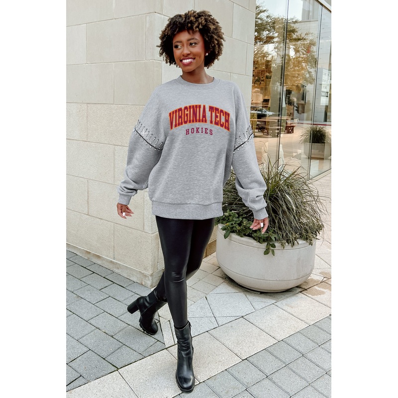 VIRGINIA TECH HOKIES Competitive Edge Jewel-Trim Pullover