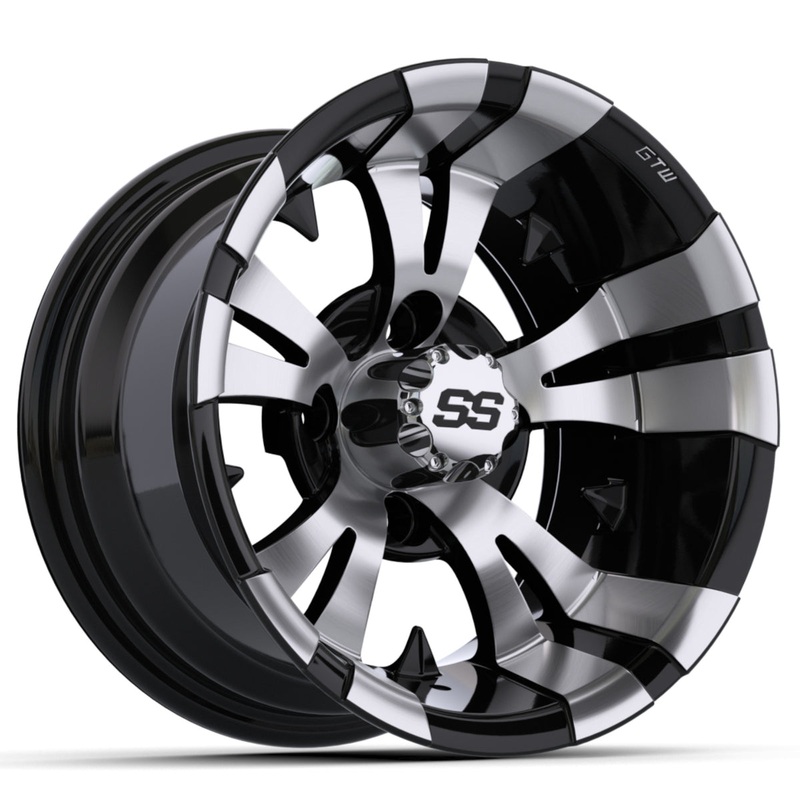 12 GTW Vampire Black with Machined Accents Wheel PN# 19-165
