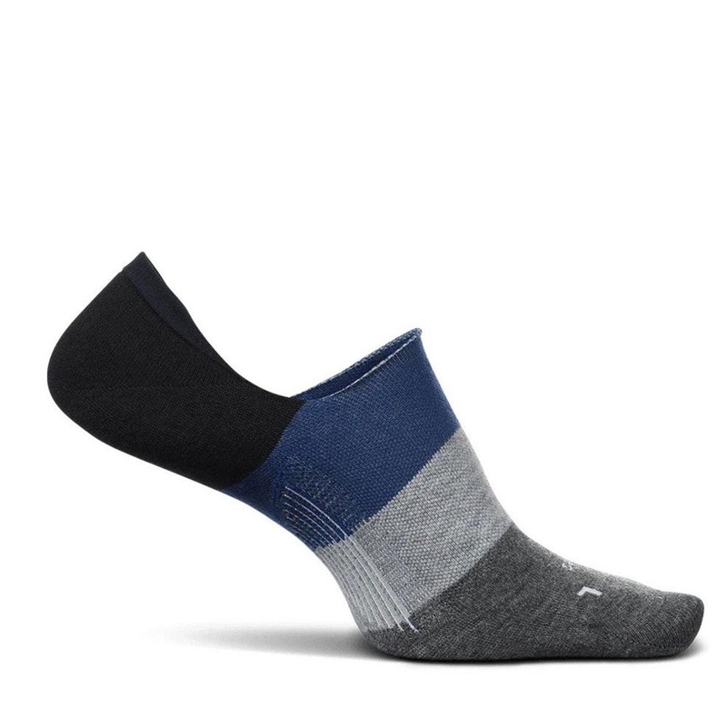 Feetures Everyday No Show Hidden Stripe Sock