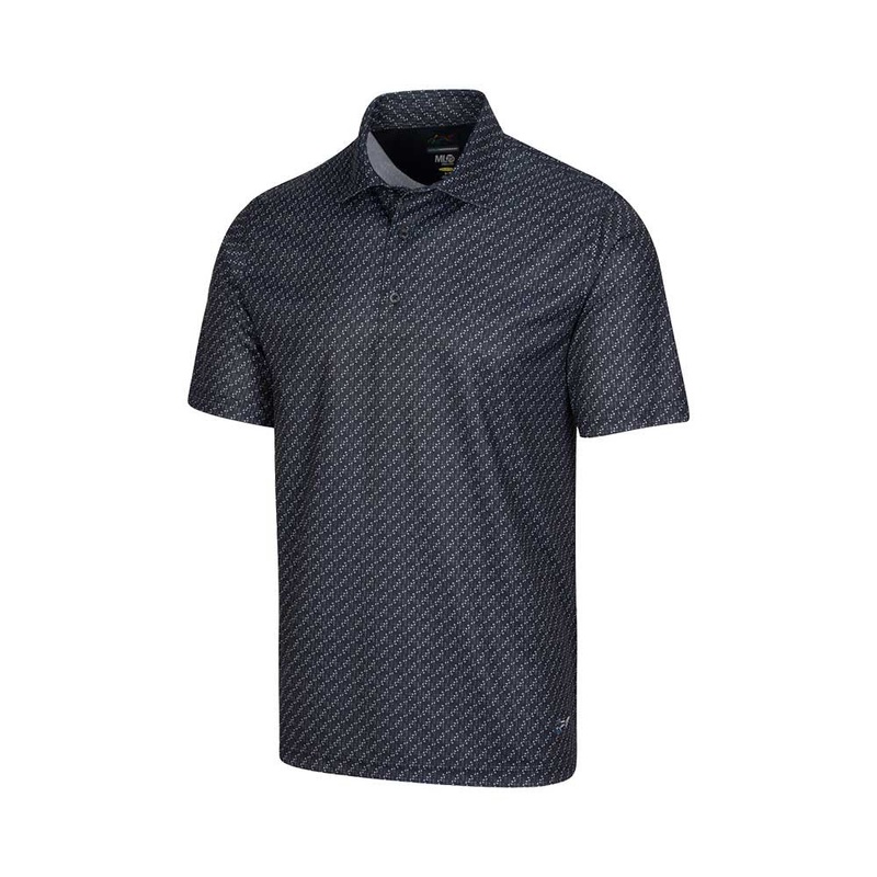 Greg Norman ML75 Microlux Iron Print Polo