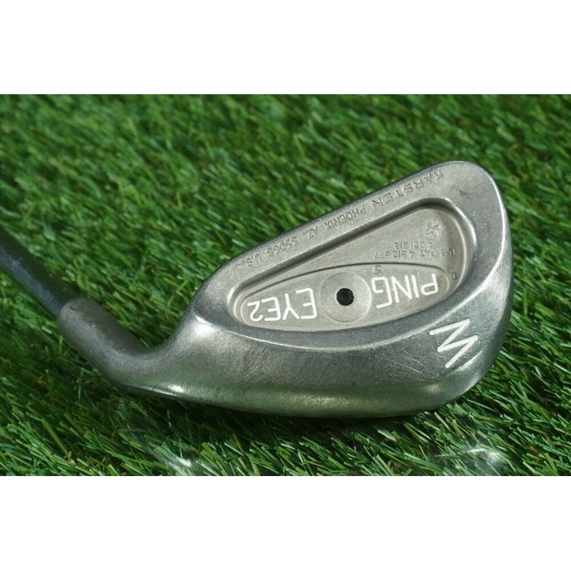 PING EYE 2 + BLACK DOT PITCHING WEDGE W KARSTEN KT-M STIFF FLEX RH ~ L@@K!!