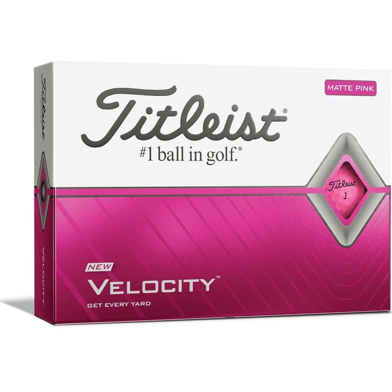 Titleist Velocity Golf Balls – Matte Pink