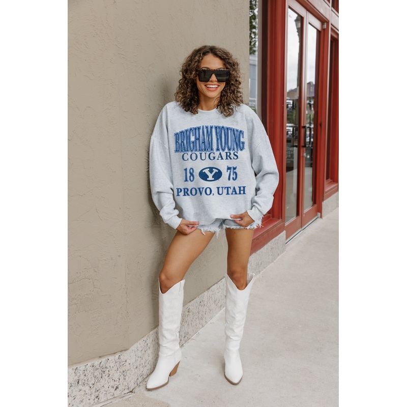 BYU COUGARS Allegiance Fleece Drop-Shoulder Pullover