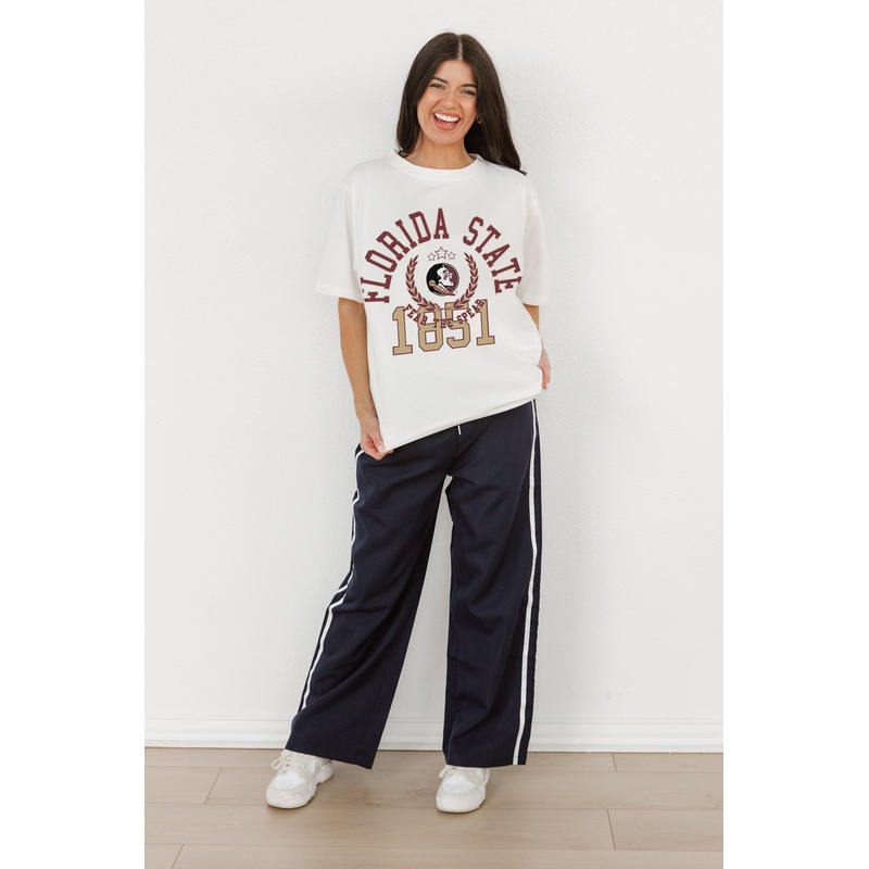 FLORIDA STATE SEMINOLES Go For Two Oversized Crewneck Tee By Madi Prewett Troutt