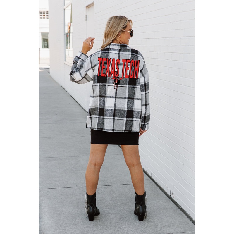 TEXAS TECH RED RAIDERS Mad For Plaid Jenkins Plaid Overshirt