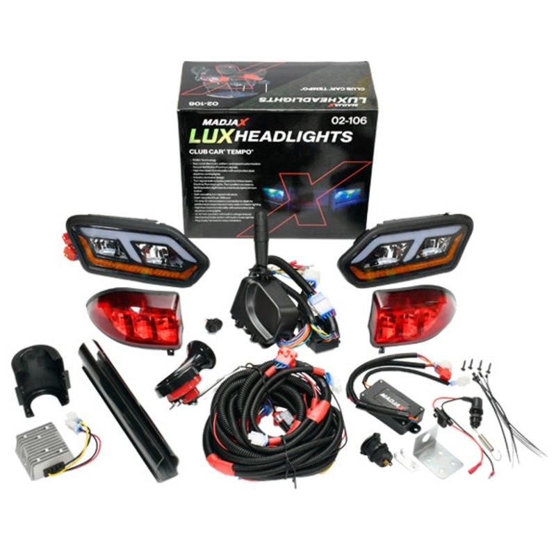 MadJax LUX Headlight Kit for Club Car Tempo PN# 02-106