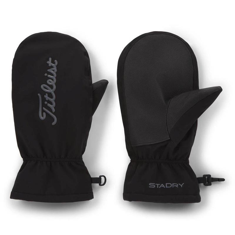 Titleist StaDry Cart Mitts|Black/Charcoal|White/Charcoal