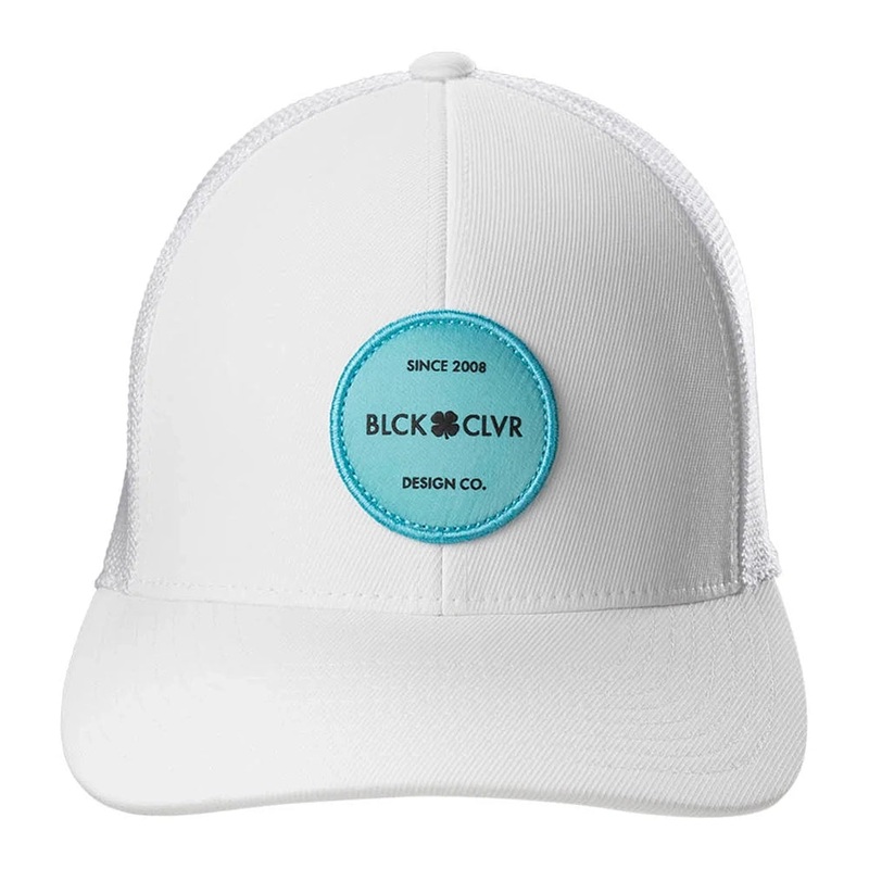 Black Clover Engraved 4 Hat|White