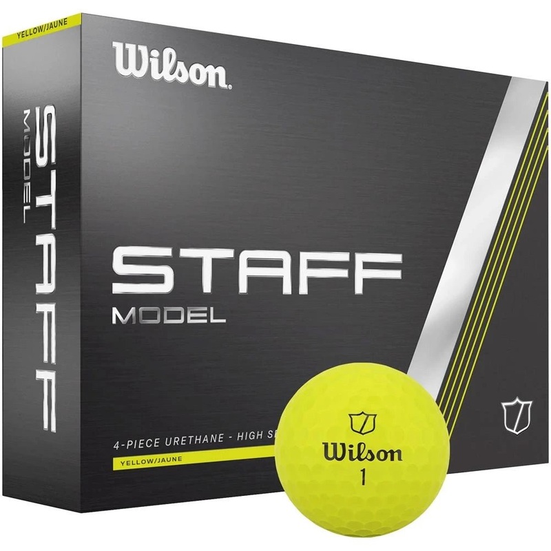Wilson Staff Model Golf Balls – Yellow – 2025