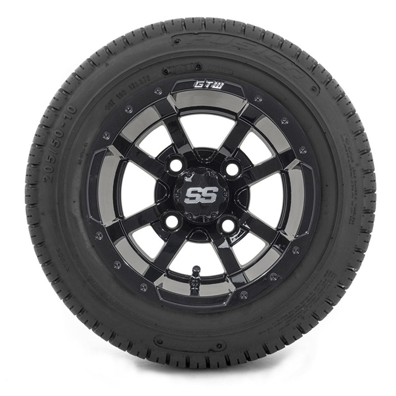 10 GTW Storm Trooper Wheels with Fusion Street Tires  Set of 4 PN# A19-334