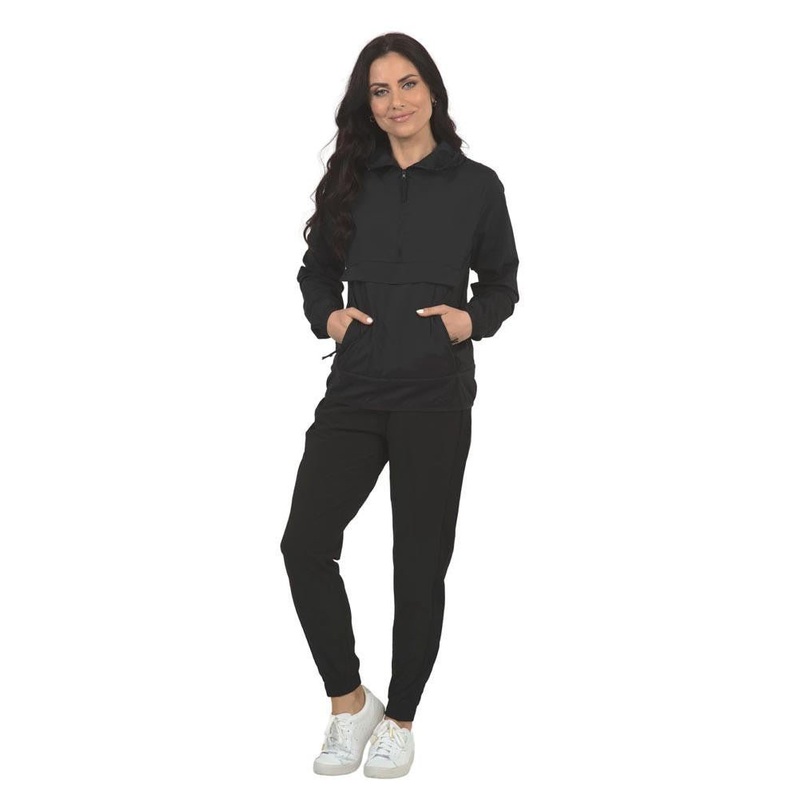 IBKUL Jacket in a Pouch|Black|X-Small|Small|Medium|Large|X-Large|XX-Large